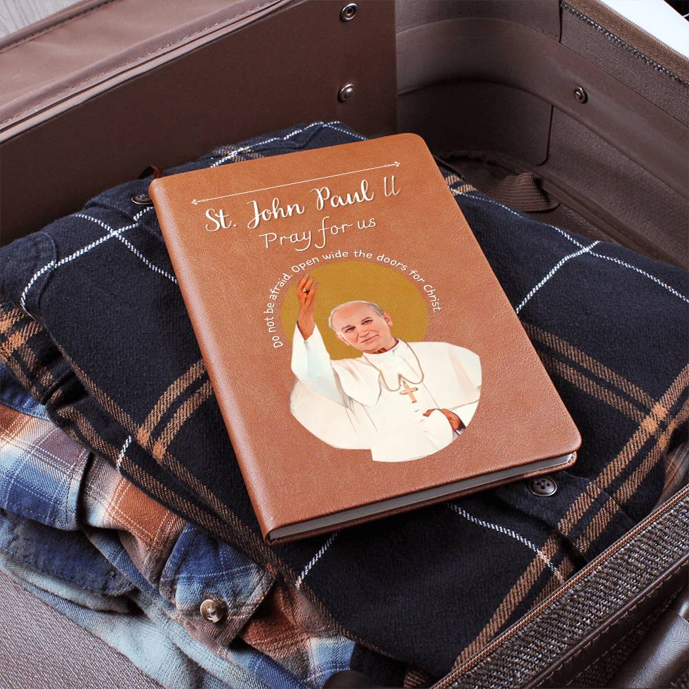 Saint John Paul ll - Leather Prayer Journal