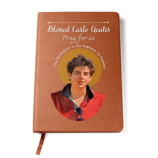 Blessed Carlo Acutis  - Leather Prayer Journal