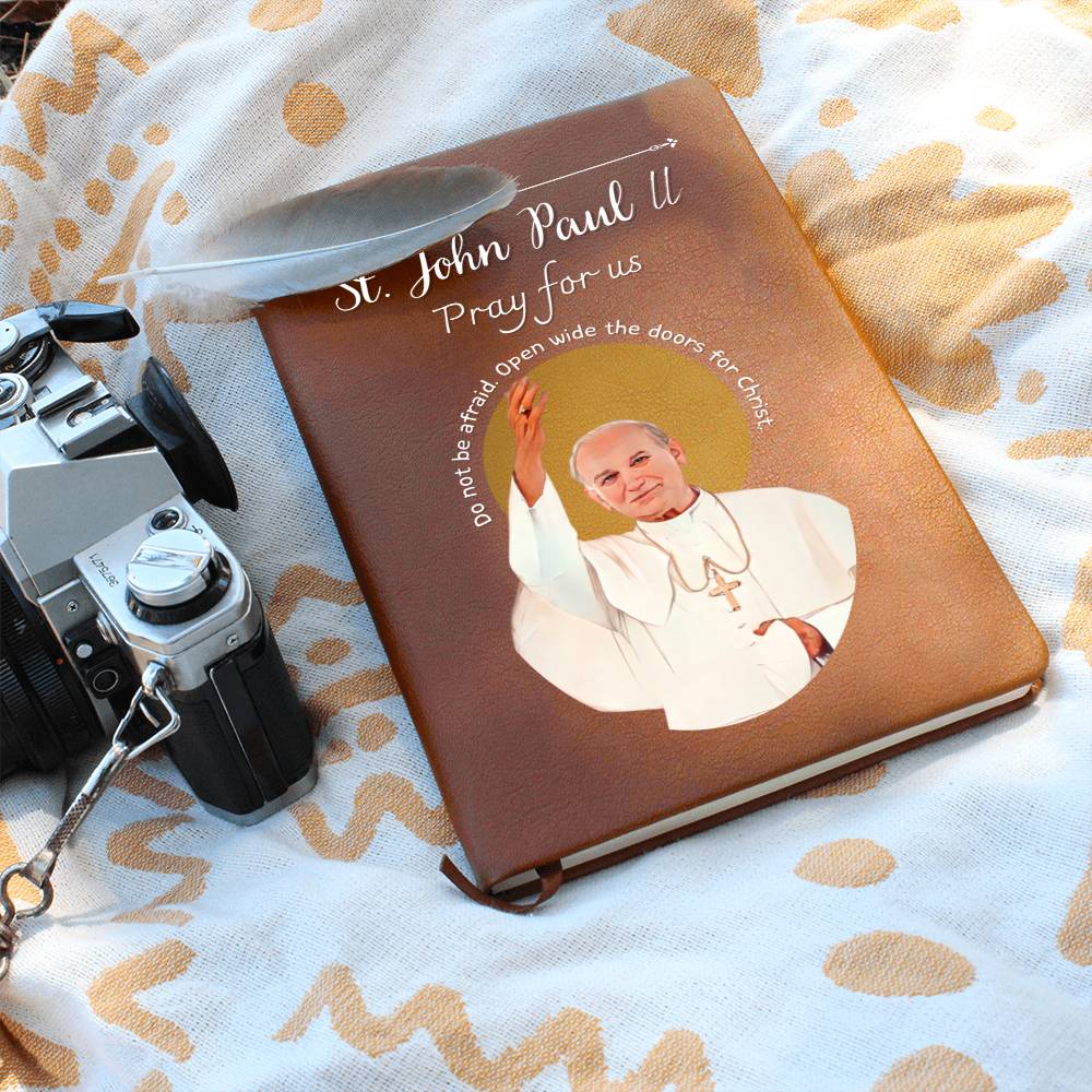 Saint John Paul ll - Leather Prayer Journal