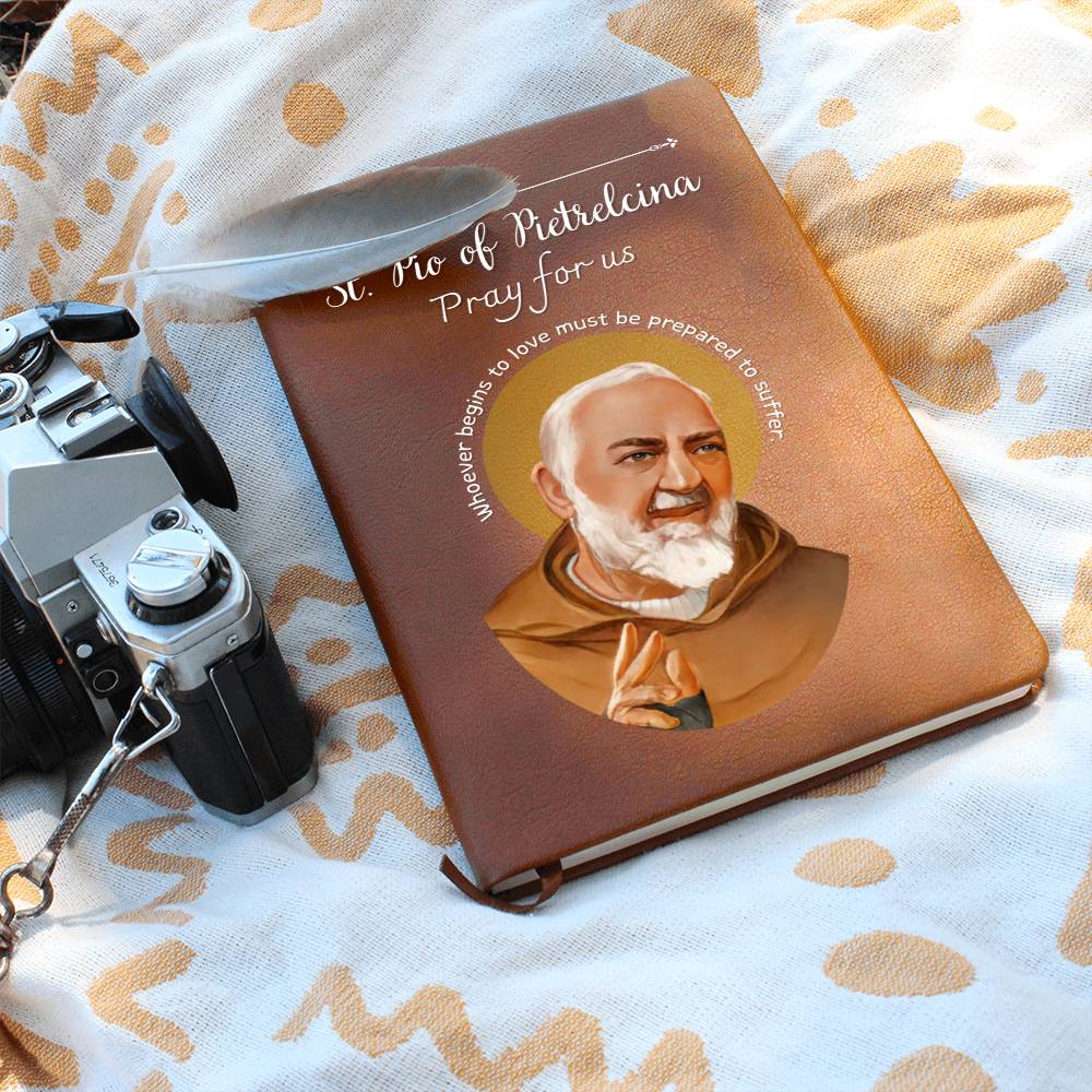 Saint Pio Of Pietrelcina - Leather Prayer Journal